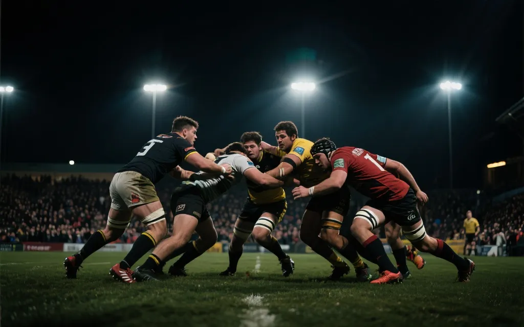 超级联赛夜晚 Castleford Tigers与Huddersfield巨人激烈对抗